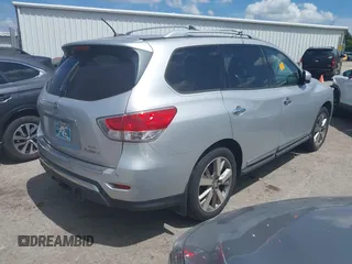2014 Nissan Pathfinder S with VIN 5N1AR2MM2EC608509, listed as a IAAI auction lot 42583796 with 85,955 mi miles and . Bid and sale history available at DreamBid. Image 4.