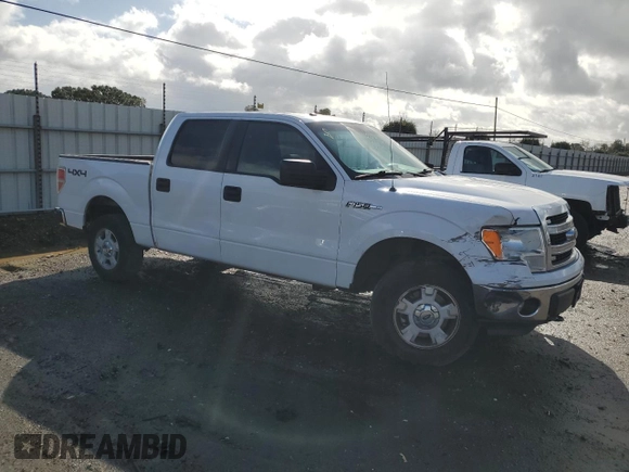 2014 Ford F-150 XL with VIN 1FTFW1EF4EFB50872, listed as a Copart auction lot 46918995 with 164,418 mi miles and Salvage Title. Bid and sale history available at carsss.com. Image 4.
