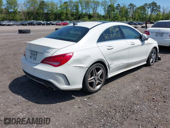 2014 Mercedes-Benz CLA 250 with VIN WDDSJ4GB0EN156088, listed as a IAAI auction lot 42234216 with Not provided miles and . Bid and sale history available at DreamBid. Image 4.