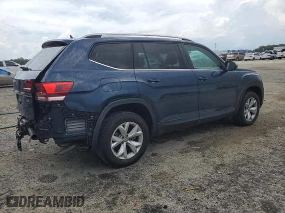 2019 Volkswagen Atlas SE with VIN 1V2DR2CA2KC582271, listed as a Copart auction lot 61592975 with 79,140 mi miles and Salvage title. Bid and sale history available at DreamBid. Image 3.