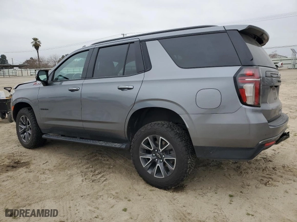 2021 Chevrolet Tahoe Z71 with VIN 1GNSKPKD3MR274667, listed as a Copart auction lot 46189715 with 81,187 mi miles and Salvage Title. Bid and sale history available at carsss.com. Image 2.