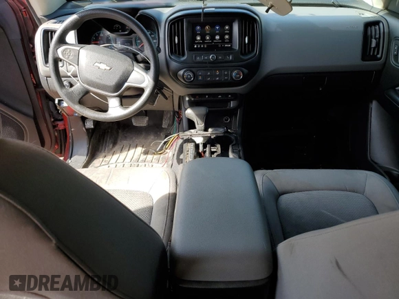 2021 Chevrolet Colorado 4WD Work Truck with VIN 1GCGTBEN9M1142692, listed as a Copart auction lot 51761695 with 75,374 mi miles and Salvage title. Bid and sale history available at DreamBid. Image 8.
