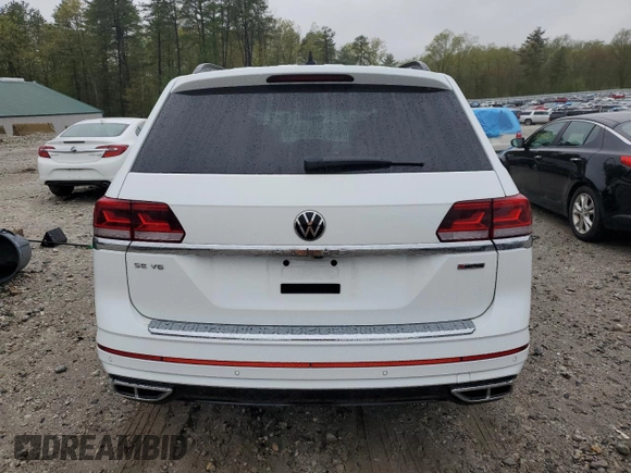 2021 Volkswagen Atlas SE with VIN 1V2RR2CA3MC609521, listed as a Copart auction lot 55945695 with 38,874 mi miles and Salvage title. Bid and sale history available at DreamBid. Image 6.