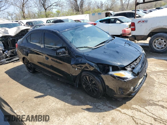 2020 Mitsubishi Mirage SE z VIN ML32F4FJ8LHF01597, wystawiony jako Copart lot #48332574 z przebiegiem 40 080 mil mil oraz Szkody całkowita. Historia ofert i sprzedaży dostępna na DreamBid. Obrazek 4.