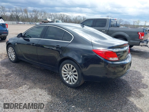 2011 Buick Regal CXL RL4 with VIN W04GS5EC5B1107772, listed as a IAAI auction lot 42044650 with 143,670 mi miles. Bid and sale history available at carsss.com. Image 3.