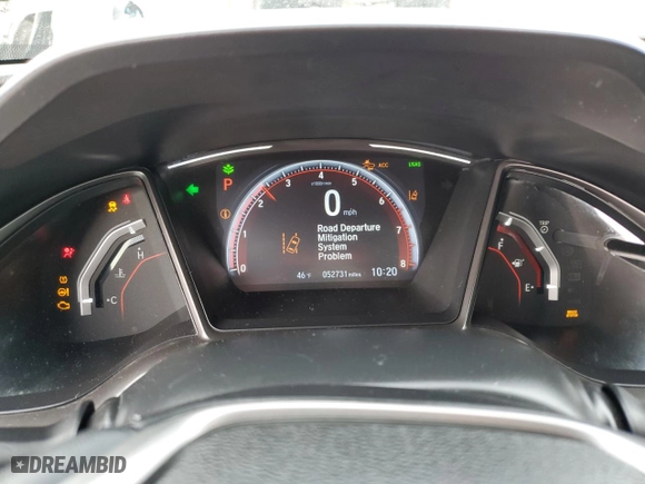 2021 Honda Civic Hatchback Sport Touring with VIN SHHFK7H9XMU211616, listed as a Copart auction lot 45237765 with 52,731 mi miles and Salvage Title. Bid and sale history available at carsss.com. Image 9.