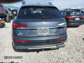 2021 Audi Q5 Premium Plus with VIN WA1BAAFY7M2118933, listed as a Copart auction lot 57853415 with 58,112 mi miles and Salvage title. Bid and sale history available at DreamBid. Image 6.