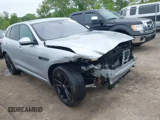 2017 Jaguar F-Pace with VIN SADCP2BV4HA049757, listed as a IAAI auction lot 42355061 with 45,116 mi miles and . Bid and sale history available at DreamBid. Image 1.