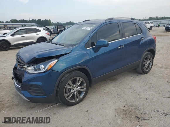 2020 Chevrolet Trax LT with VIN 3GNCJLSB0LL278941, listed as a Copart auction lot 57651775 with 50,246 mi miles and Salvage title. Bid and sale history available at DreamBid. Image 1.