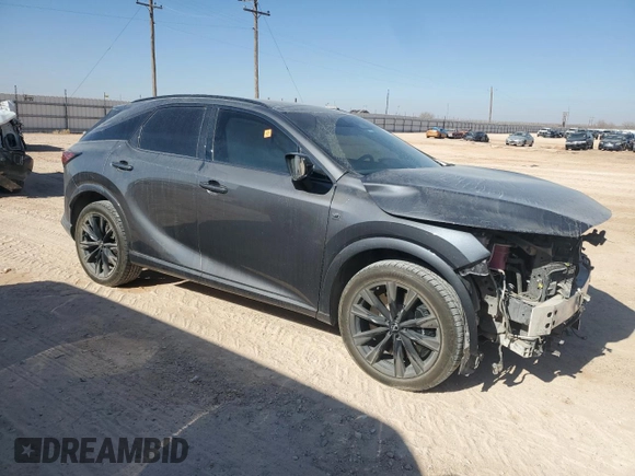 2024 Lexus RX 500h F Sport Performance z VIN 2T2BCMEA8RC013392, wystawiony jako Copart lot #88410815 z przebiegiem 25 609 mil mil oraz Szkoda całkowita • Salvage title. Historia ofert i sprzedaży dostępna na DreamBid. Obrazek 4.