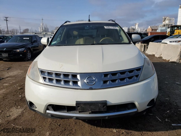 2006 Nissan Murano SL with VIN JN8AZ08T96W405907, listed as a Copart auction lot 84817324 with 128,416 mi miles and Clean Title. Bid and sale history available at carsss.com. Image 5.