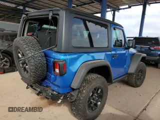 2024 Jeep Wrangler Sport S with VIN 1C4PJXAN8RW169420, listed as a Copart auction lot 62593945 with 5,164 mi miles and Salvage title. Bid and sale history available at DreamBid. Image 3.