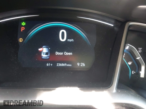 2016 Honda Civic Sedan EX with VIN 19XFC2F72GE007664, listed as a IAAI auction lot 42026179 with 236,869 mi miles. Bid and sale history available at carsss.com. Image 7.