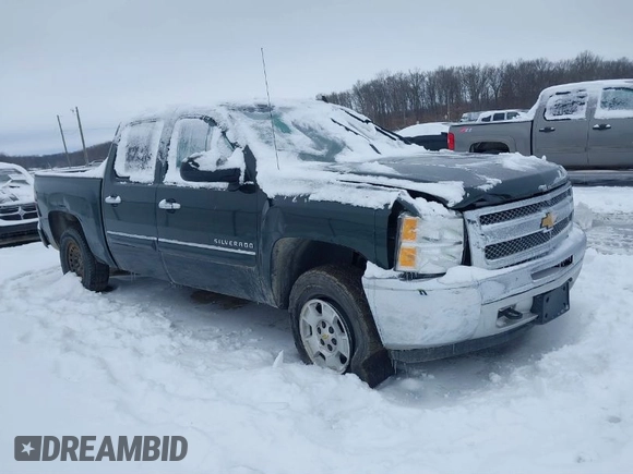 2013 Chevrolet Silverado 1500 LT with VIN 3GCPKSE75DG204580, listed as a IAAI auction lot 41239004 with 1 mi miles. Bid and sale history available at carsss.com. Image 1.