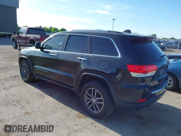 2018 Jeep Grand Cherokee Limited with VIN 1C4RJFBT7JC408526, listed as a IAAI auction lot 42103419 with 103,873 mi miles and . Bid and sale history available at DreamBid. Image 3.