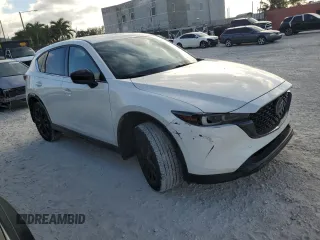 2024 Mazda CX-5 2.5 Carbon Turbo with VIN JM3KFBAY3R0445814, listed as a Copart auction lot 43348095 with 5,257 mi miles and Salvage Title. Bid and sale history available at carsss.com. Image 4.