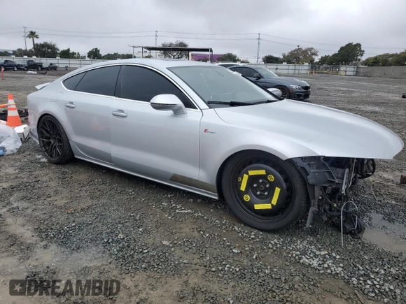 2012 Audi A7 3.0 Prestige with VIN WAUSGAFC1CN017664, listed as a Copart auction lot 44641245 with 160,746 mi miles and Salvage Title. Bid and sale history available at carsss.com. Image 4.