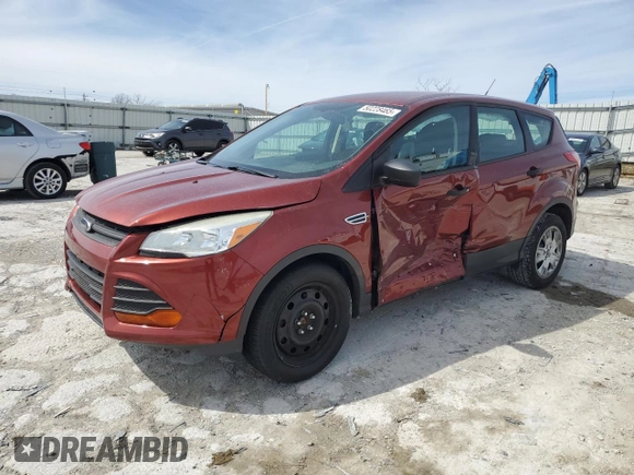 2014 Ford Escape S with VIN 1FMCU0F71EUA98666, listed as a Copart auction lot 50228465 with 90,453 mi miles and Salvage Title. Bid and sale history available at carsss.com. Image 1.