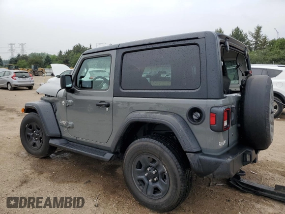 2021 Jeep Wrangler Willys with VIN 1C4GJXAG7MW539041, listed as a Copart auction lot 60457725 with 23,612 mi miles and Salvage title. Bid and sale history available at DreamBid. Image 2.