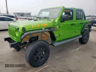 2018 Jeep Wrangler Unlimited Sport S z VIN 1C4HJXDG6JW272633, wystawiony jako Copart lot #57803565 z przebiegiem 105 305 mil mil oraz Czysty tytuł • Clean title. Historia ofert i sprzedaży dostępna na DreamBid. Obrazek 1.