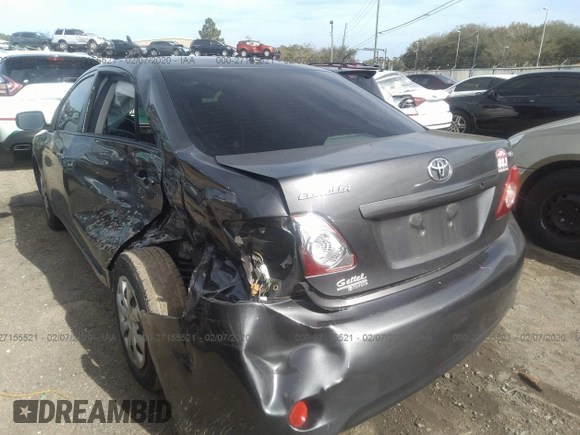 2010 Toyota Corolla with VIN JTDBU4EE5AJ086250, listed as a IAAI auction lot 27155521 with 138,596 mi miles and . Bid and sale history available at DreamBid. Image 3.
