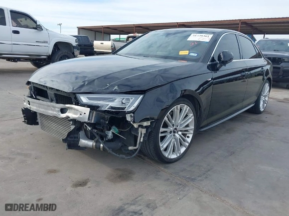 2019 Audi A4 Premium Plus with VIN WAUENAF46KA035160, listed as a IAAI auction lot 41738361 with 40,170 mi miles. Bid and sale history available at carsss.com. Image 2.