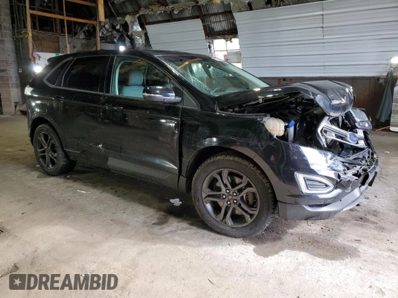 2018 Ford Edge SEL with VIN 2FMPK4J95JBB02371, listed as a Copart auction lot 50454135 with 128,576 mi miles and Salvage Title. Bid and sale history available at carsss.com. Image 4.