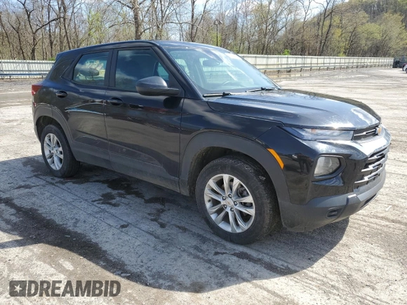 2021 Chevrolet TrailBlazer LS with VIN KL79MNSL8MB176530, listed as a Copart auction lot 54231365 with 59,796 mi miles and Salvage Title. Bid and sale history available at DreamBid. Image 4.