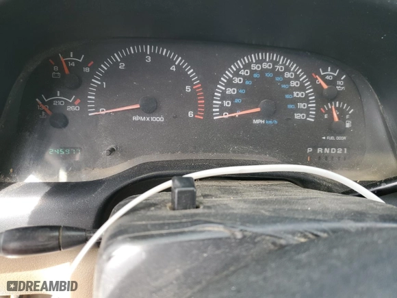 1999 Dodge Ram 1500 with VIN 3B7HC13Z4XG127818, listed as a Copart auction lot 52090945 with 245,977 mi miles and Clean Title. Bid and sale history available at carsss.com. Image 9.