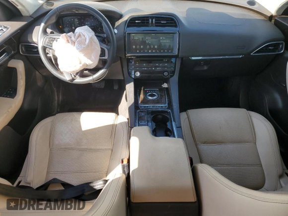 2020 Jaguar F-Pace 25t Prestige with VIN SADCK2FX7LA657601, listed as a Copart auction lot 45819725 with 48,568 mi miles and Salvage title. Bid and sale history available at DreamBid. Image 8.