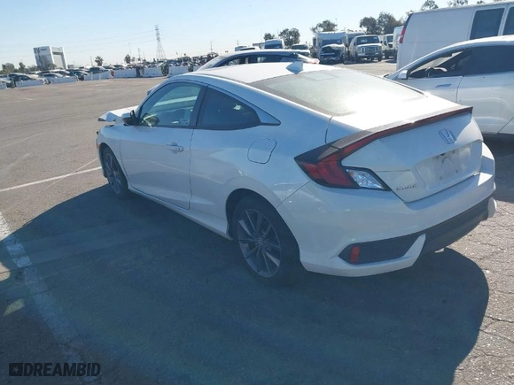 2020 Honda Civic Coupe EX with VIN 2HGFC3B37LH353220, listed as a IAAI auction lot 41377248 with 87,078 mi miles. Bid and sale history available at carsss.com. Image 3.