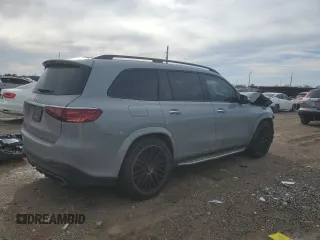 2024 Mercedes-Benz GLS 63 AMG with VIN 4JGFF8KE8RB072447, listed as a Copart auction lot 89404345 with 10,821 mi miles and Salvage title. Bid and sale history available at DreamBid. Image 3.