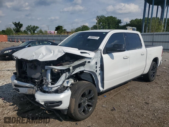 2023 Ram 1500 Limited with VIN 1C6SRFHTXPN528522, listed as a Copart auction lot 59008225 with 27,293 mi miles and Salvage title. Bid and sale history available at DreamBid. Image 1.