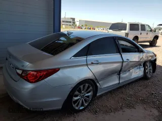 2013 Hyundai Sonata Limited with VIN 5NPEC4AC8DH633464, listed as a Copart auction lot 51909005 with 75,042 mi miles and Salvage Title. Bid and sale history available at DreamBid. Image 3.