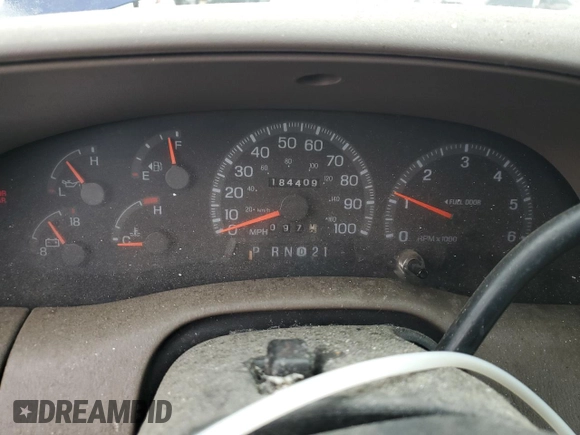 1997 Ford F-150 XL with VIN 1FTDX18W3VKC25911, listed as a Copart auction lot 44074305 with 184,409 mi miles and Salvage Title. Bid and sale history available at carsss.com. Image 9.