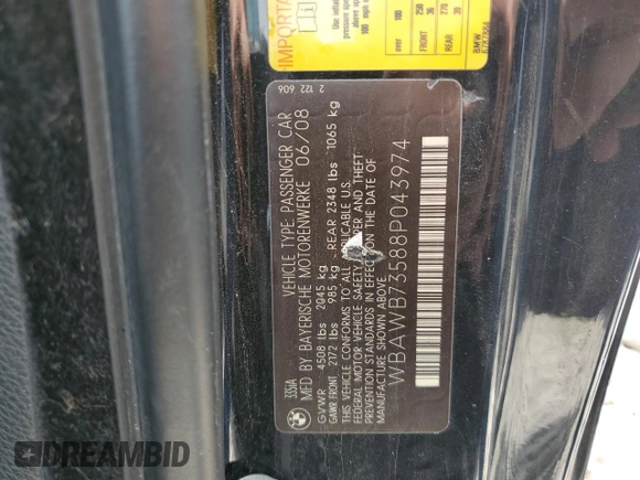 2014 BMW 3 Series 328d xDrive with VIN WBA3D5C58EKX97984, listed as a Copart auction lot 58448545 with 172,849 mi miles and Clean title. Bid and sale history available at DreamBid. Image 12.