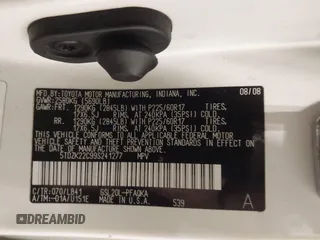 2009 Toyota Sienna XLE с VIN 5TDZK22C99S241277, выставлен на аукционе IAAI как лот 42300156 с пробегом 175 408 миль миль и . История ставок и продаж доступна на DreamBid. Изображение 9.