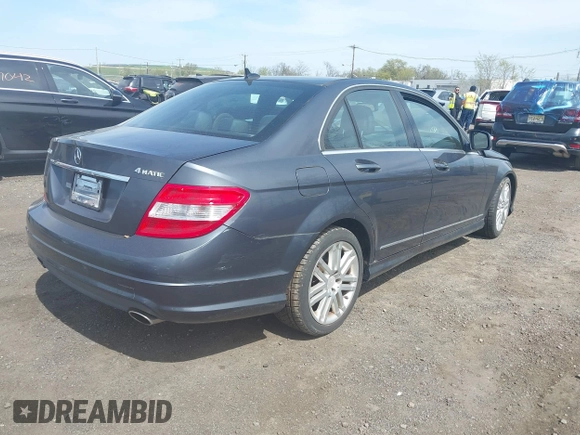 2008 Mercedes-Benz C 300 Sport with VIN WDDGF81XX8F123021, listed as a IAAI auction lot 42087637 with 60,409 mi miles and . Bid and sale history available at DreamBid. Image 4.