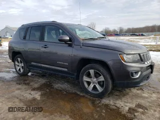 2016 Jeep Compass Latitude with VIN 1C4NJCEAXGD760221, listed as a Copart auction lot 46456585 with 104,900 mi miles and Clean Title. Bid and sale history available at carsss.com. Image 4.