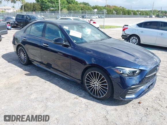 2023 Mercedes-Benz C 300 with VIN W1KAF4GB1PR103652, listed as a IAAI auction lot 42016608 with 11,935 mi miles and . Bid and sale history available at DreamBid. Image 1.