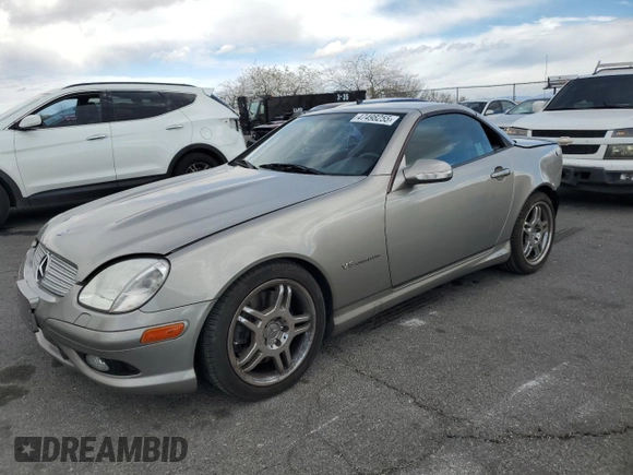 2004 Mercedes-Benz SLK с VIN WDBKK66FX4F305105, выставлен на аукционе Copart как лот 47498255 с пробегом 68 896 миль миль и Списание • Salvage title. История ставок и продаж доступна на DreamBid. Изображение 1.