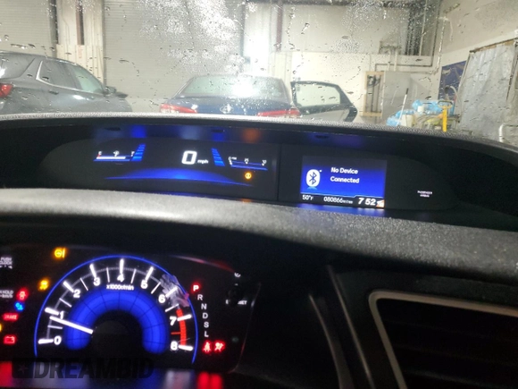 2015 Honda Civic LX with VIN 19XFB2F50FE021899, listed as a Copart auction lot 50807335 with 80,866 mi miles and Salvage Title. Bid and sale history available at DreamBid. Image 9.