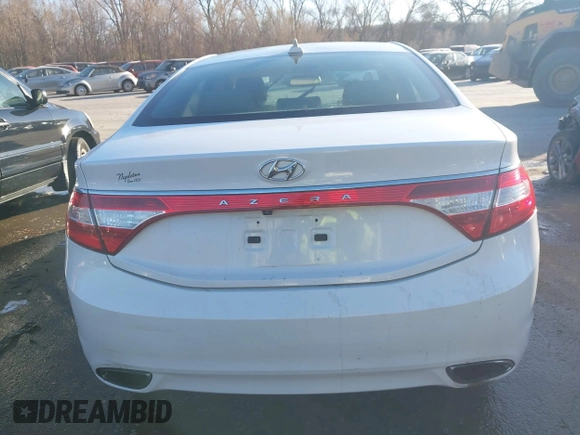 2014 Hyundai Azera with VIN KMHFG4JG6EA354949, listed as a IAAI auction lot 41034372 with 173,338 mi miles and . Bid and sale history available at DreamBid. Image 16.