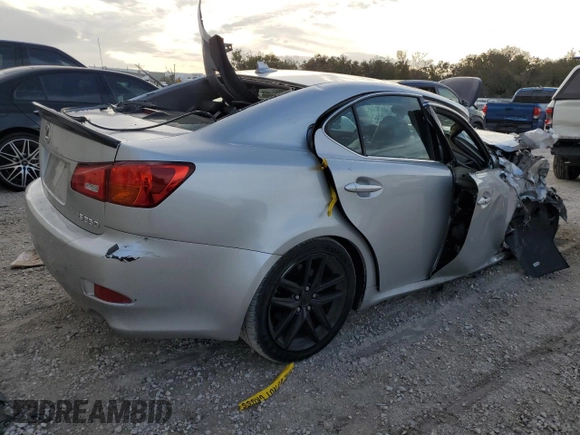 2008 Lexus IS 350 with VIN JTHBE262082013294, listed as a Copart auction lot 86471464 with Not provided miles and Non repairable. Bid and sale history available at DreamBid. Image 3.