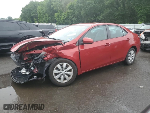 2016 Toyota Corolla L with VIN 2T1BURHE5GC655854, listed as a Copart auction lot 61056625 with 93,590 mi miles and Salvage title. Bid and sale history available at DreamBid. Image 1.