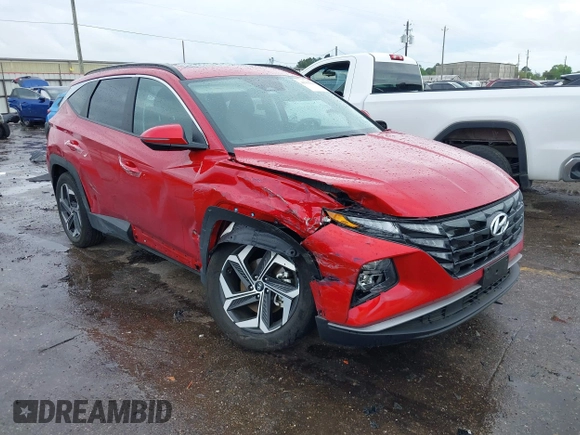 2022 Hyundai Tucson SEL with VIN 5NMJF3AE2NH115088, listed as a IAAI auction lot 41915800 with 13,120 mi miles and . Bid and sale history available at DreamBid. Image 1.