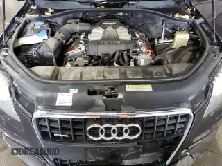 2011 Audi Q7 S line with VIN WA1DGAFE7BD008575, listed as a Copart auction lot 76127064 with 282,747 mi miles and Salvage title. Bid and sale history available at DreamBid. Image 11.