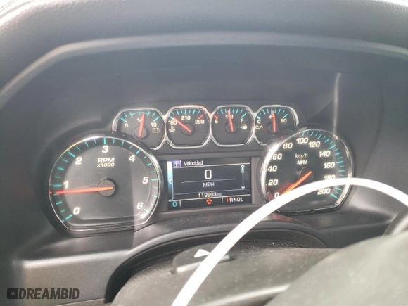 2017 GMC Sierra 1500 SLE with VIN 1GTV2MEC4HZ188104, listed as a Copart auction lot 44368385 with 119,903 mi miles and Salvage Title. Bid and sale history available at carsss.com. Image 9.