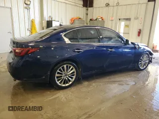2022 Infiniti Q50 Luxe z VIN JN1EV7BP7NM311406, wystawiony jako Copart lot #86719364 z przebiegiem 10 651 mil mil oraz Czysty tytuł • Clean title. Historia ofert i sprzedaży dostępna na DreamBid. Obrazek 3.