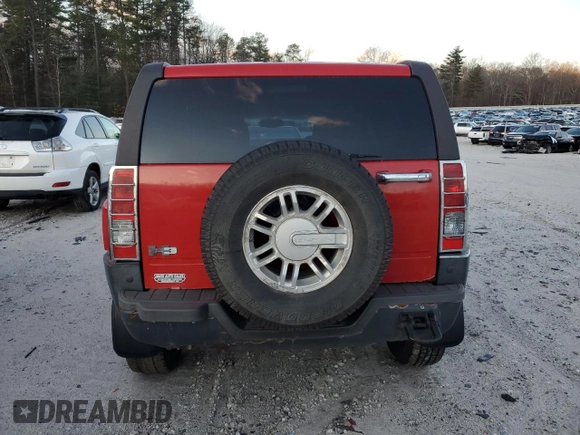 2006 Hummer H3 with VIN 5GTDN136168309973, listed as a Copart auction lot 86716294 with 203,651 mi miles and Clean Title. Bid and sale history available at DreamBid. Image 6.